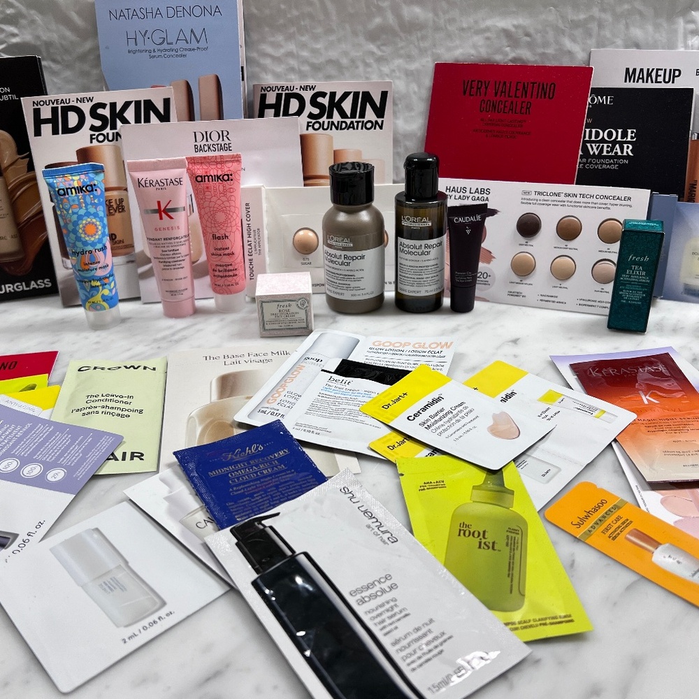 SEPHORA SAMPLE BUNDLE KERASTASE FRESH AMIKA HOURGLASS DIOR